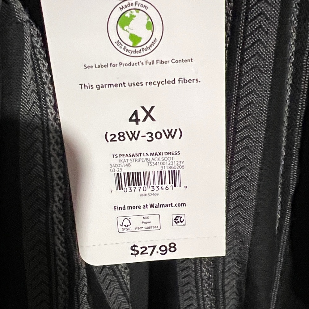 terra and sky peasant long sleeve maxi dress - Picture 5 of 8